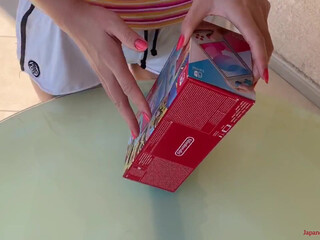 japanesehotwife onlyfans busty brunette - stripped with girlfriend in french