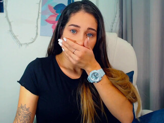 08___ chaturbate charming babe caresses tits