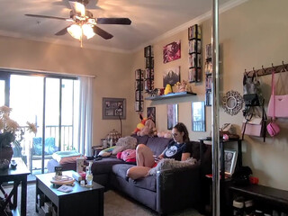 anastasiarosexxx onlyfans black-haired young lady in stockings masturbates her shaved pussy