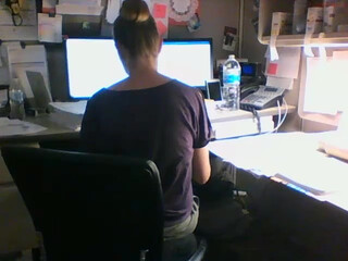 kandi54 lustful mare rides a dildo