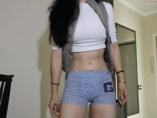 sashakissyou77 skinny babe pleases with her appearance