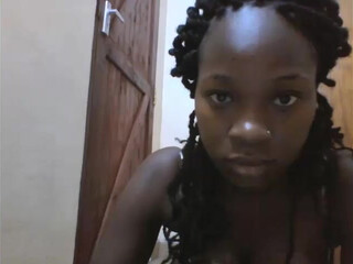 black_choco_pearl breathtaking babe planting in a dildo