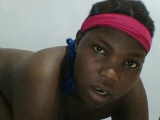 black_choco the charming bitch fucks both holes