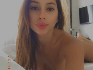 babynicolslife onlyfans busty brunette caresses shaved vagina