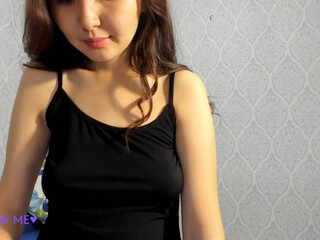 femyda_ sexy brown hair caresses shaved holes