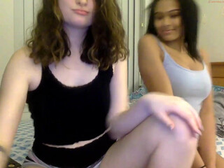 2girl1dorm in sexy stockings