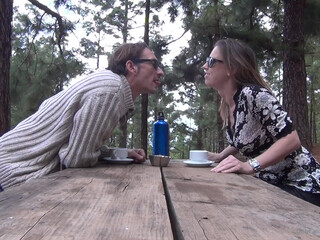 preggomilky plump brunette masturbating pussy with her hand