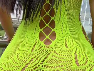 malyia leggy blonde pampers pussy with her fingers