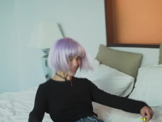 lolla li twirling nipples on big boobs