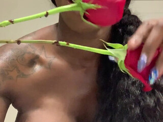 ebony mystique busty confused girl fucks cunt