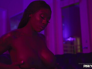 ebony mystique busty slut fucks her cunt with a sex toy