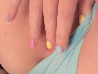 alluring red-haired trash pretty jerks off pussy