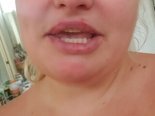 tiffanystarbbw crazy chick caresses shaved cunt