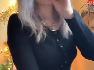 stonedmoon black-haired prank masturbates with a vibrator