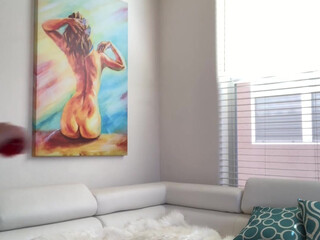 shavelle big breasted harlot massages nipples