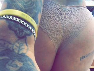 mikki951 blonde with cool ass shows wide anus