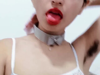 vaninacastillo bitch with huge booty caresses hairy cunt