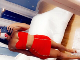 officialkmbooty smeared her incredibly hot body with oil