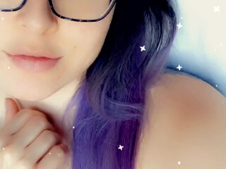 lil female in stockings having fun with a phallus