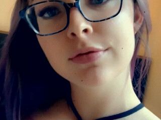 lil blonde slut caresses shaved cunt