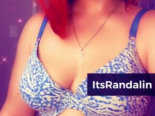 itsrandalin big breasted passion rubs the body with oil