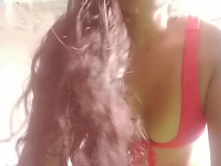 kamallababe attractive bitch fucks her cap