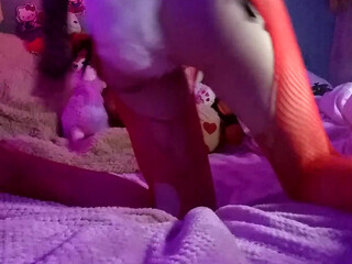 angelanarchy shines pussy and caresses big tits