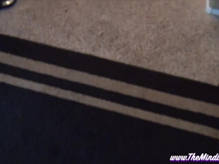 Mindi Mink naughty nipple performs a light striptease