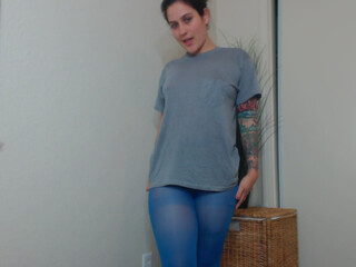 Erin Marie O'Keefe aka Goddess Green Eyed masturbating and playing with her pussy