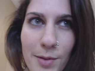 Erin Marie O'Keefe aka Goddess Green Eyed busty bitch jerks pussy with phallus