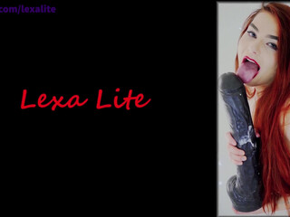 lexalite crazy chick caresses shaved cunt