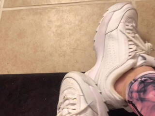 ashleyfancyfetish_ chick fucks herself with a big rubber dildo