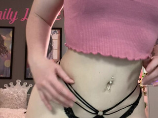 theemilylynne pretty babe shows off her underwear and tattoos