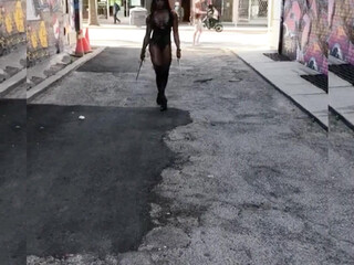 the_liones busty young lady caresses shaved cunt