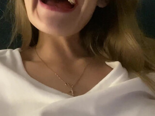 real_tiffany tiny in a mask caresses the vagina