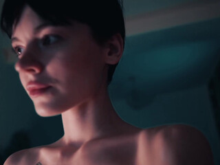 tamagochi_gf shy young lady caresses anus