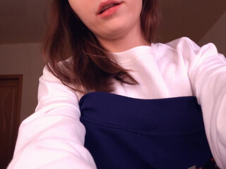 evasweetiepie exquisite skin fucks pussy through pants