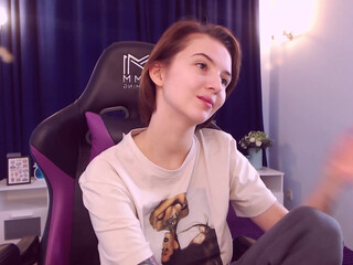 alyssafabulous delightful girl caresses big boobs