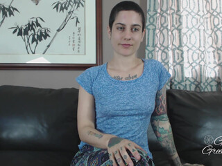 Erin impressive slut fucks herself with sex toy