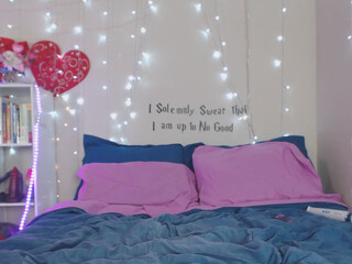 SmartyKat314  graceful devil with her palm rubs her vagina