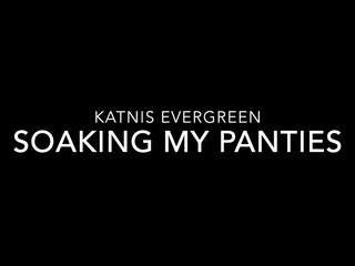 Katnis Evergreen busty cam girl undresses and caresses her pussy