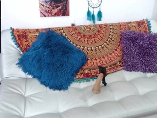 nirvana_and_pleyadiana gorgeous girl is naughty in front of a mirror