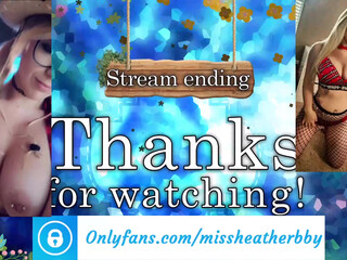 heatherbby9 juicy babe caresses pussy