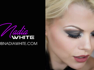 MsNadiaWhite sexy lady jerks off pussy with vibrator