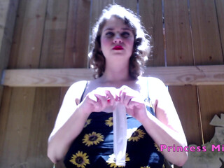 PrincessMia sweet thing is hammering his anus