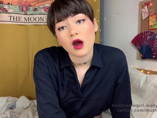 mushroomgirl cute chick posing in lingerie