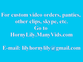 HornyLily (aka HornyLilyxxx aka MySexyLily) manyvids dominates cap