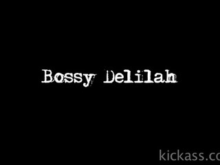 Bossy Delilah  shy babe shows her natural tits