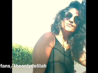 Bossy Delilah  busty chick talks in french