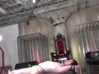 Bossy Delilah  busty slut caresses shaved pussy